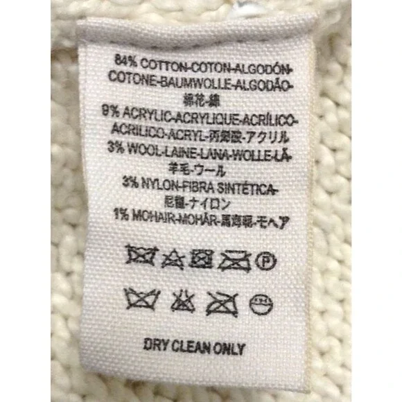 Free People Sweater Dress Wn XS Cream Cotton Wool Mohair Scotland Fair Isle Cozy - Picture 8 of 8